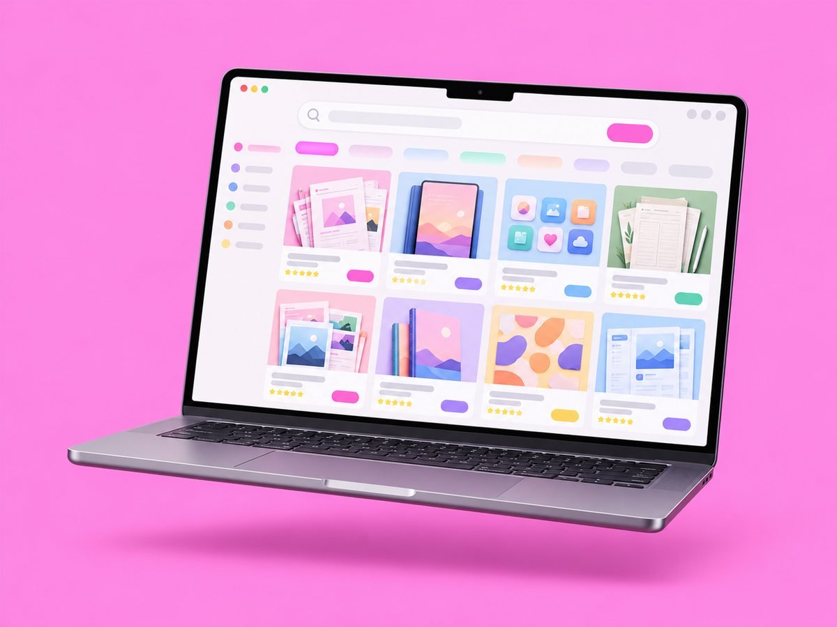 GumSearch shown on a laptop