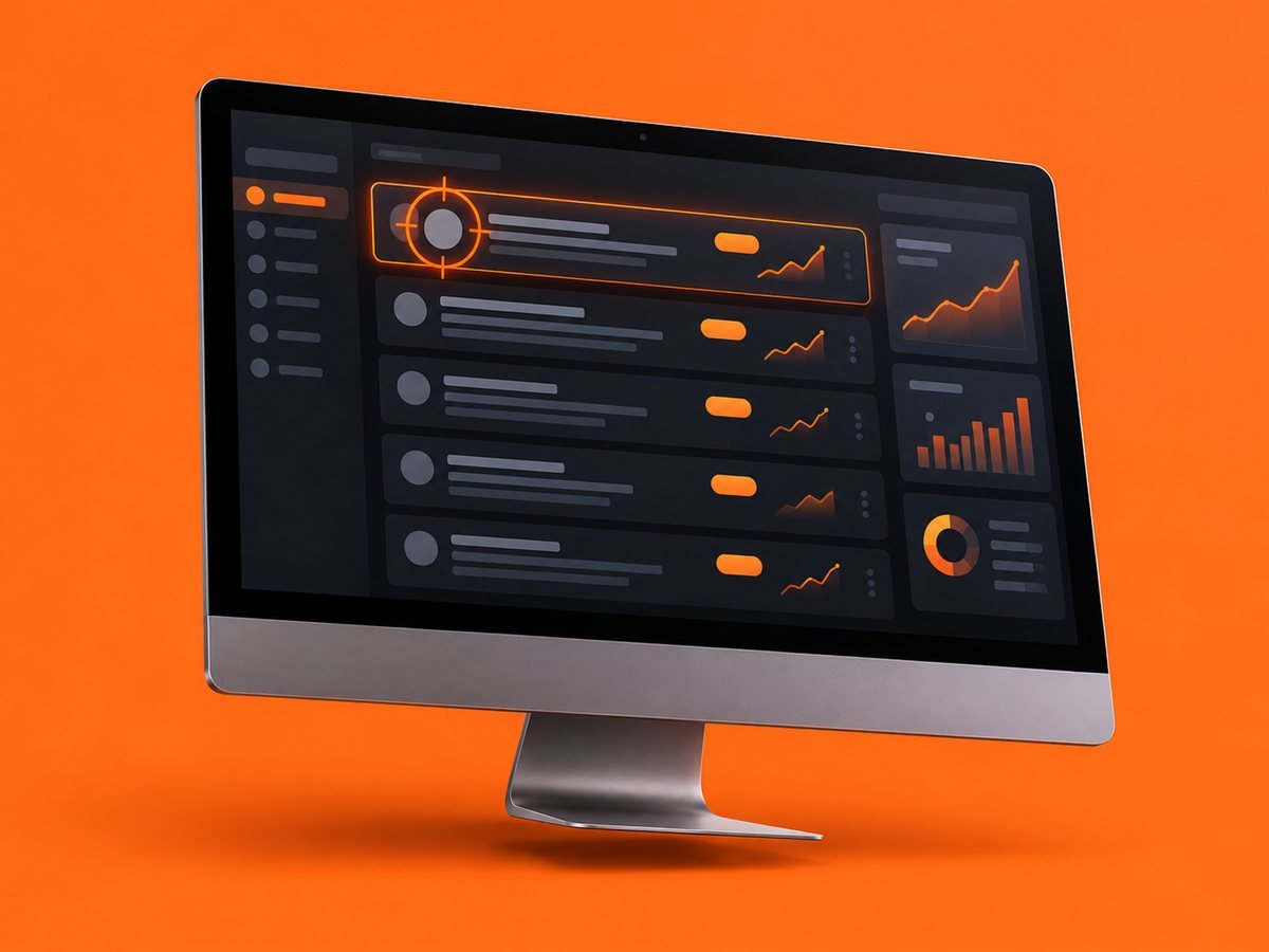 LeadSniper shown on a desktop monitor